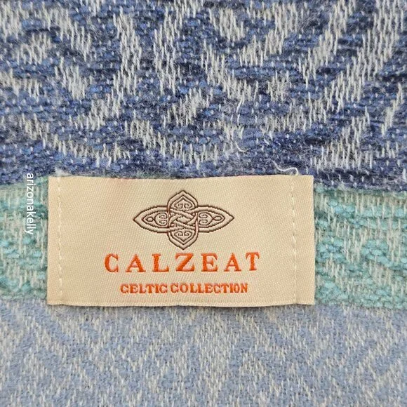 Calzeat Celtic Scarf Wool Blend Made in Scotland - Picture 2 of 14